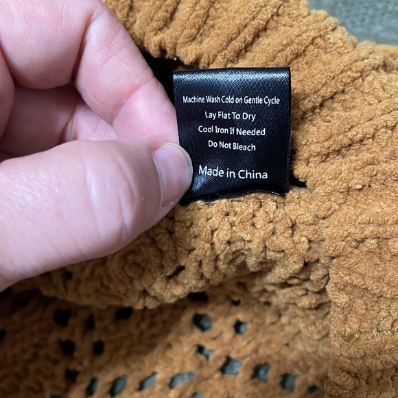 Pol mock neck crochet sweater Large - Picture 7 of 10